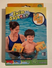 Kids Toddler Swimming Armbands 3-6 Years New Yellow Armrest Swim Safe Inflatable