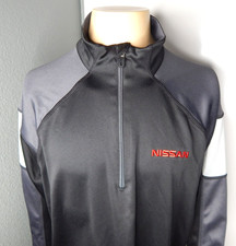 NISSAN black quarter zip long