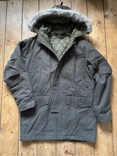 Vintage 00s Full Circle Men’s Khaki Hooded Parka Size M