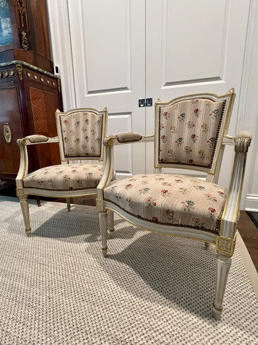 Louis xvi pair painted - louis,