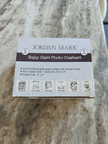 Photo coasters with - with, wooden