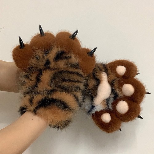 Tiger stripe plush squeaky - stripe,