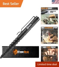 The Atomic Bear Tactical Pen with Glass Breaker - Reliable EDC Self-Defense Tool