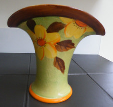 Rare Myott Hand Painted Art Deco Top Hat Vase