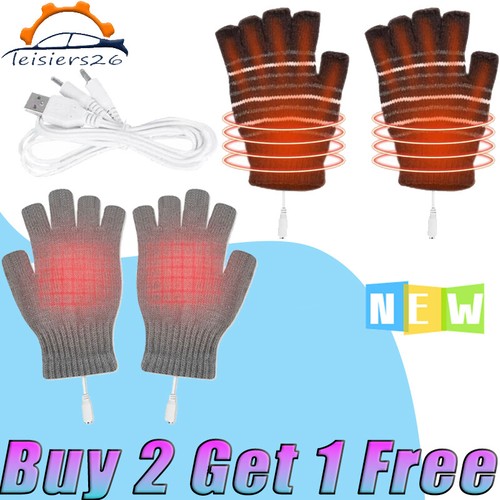 Usb heated fingerless knitting - heated,
