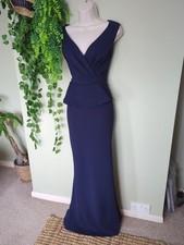 QUIZ Navy Blue Fishtail Fit