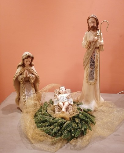 Large nativity set holy - large, family