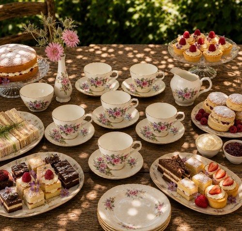 Vintage crown trent tea set - crown,