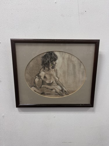 Female figure study framed - female,