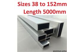 ALUMINIUM RECTANGULAR BOX SECTION 38mm 50mm 63mm 76mm 101mm 127mm 152mm  5000mm