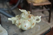 Antique Chinese Natural Jade Teapot