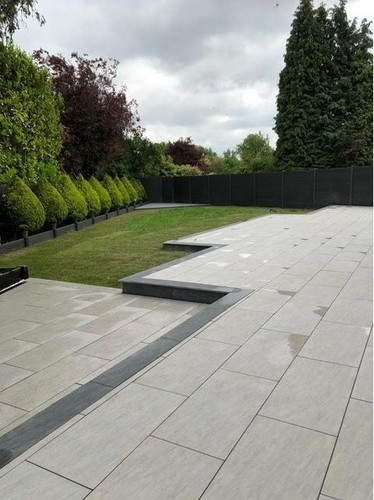 Quartz grey porcelain paving - grey,