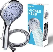 Chrome shower head - chrome, hose
