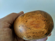 Antique large wooden wood horse tethering chog, lignum vitae