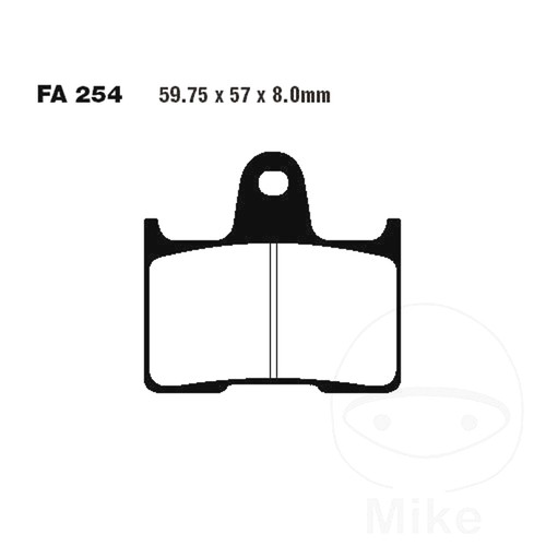 Ebc organic brake pads rear - ebc,