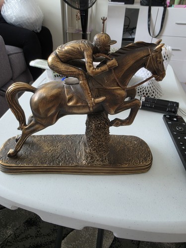 Bronze metallic resin horse - bronze, &