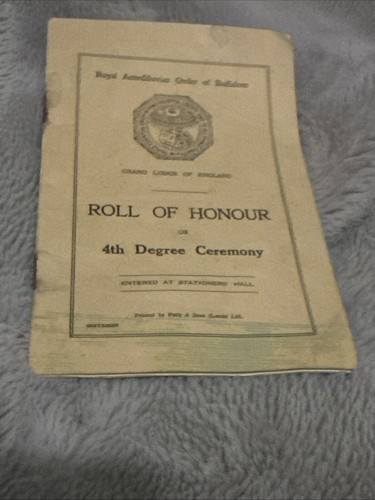 Royal antediluvian order - royal, of