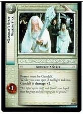 LORD OF THE RINGS TCG PROMO 0P38 GANDALF'S STAFF WALKING STICK lp