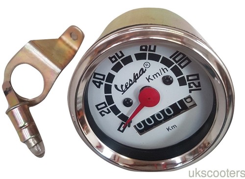 Ukscooters vespa round speedo - round,