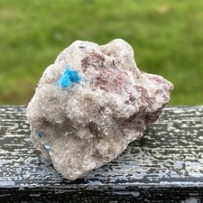 Cavansite On Quartz Matrix 