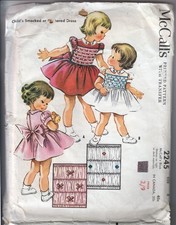SEWING PATTERN 50s CHILD DRESS