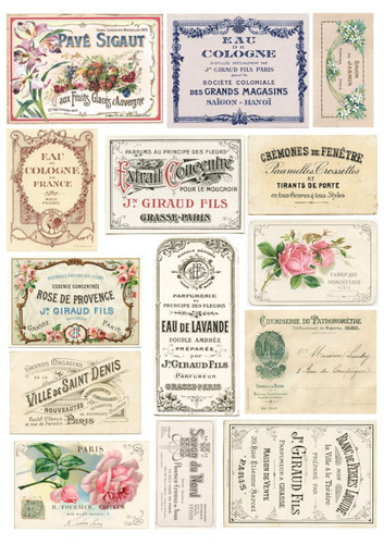 French ephemera labels 1xa4 - ephemera,