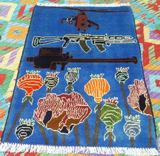 Rare Hand Knotted Afghan USA