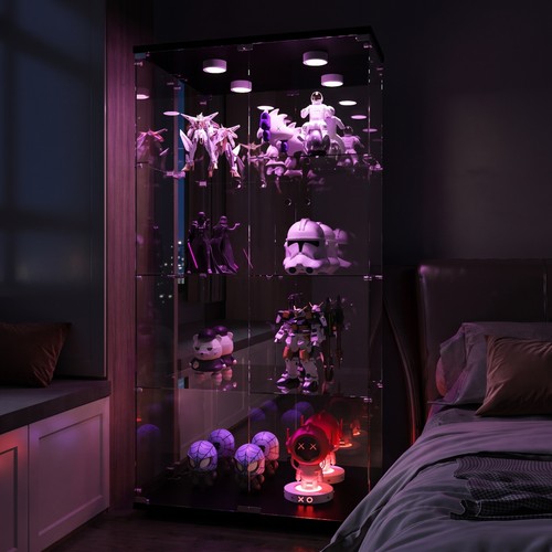 Cabinet glass tall display - cabinet,