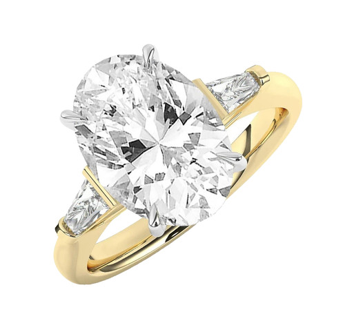 14k two tone gold engagement - 14k,