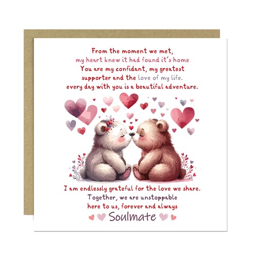 Soulmate card - to, my