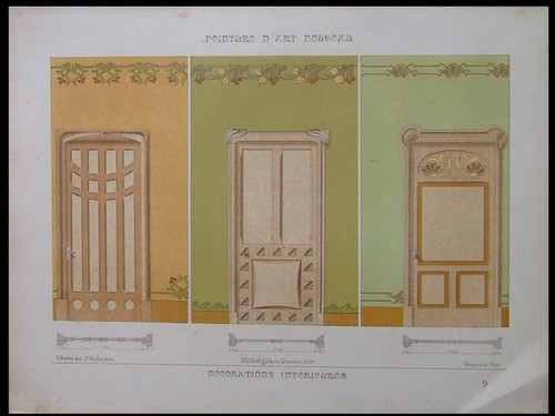 French art nouveau doors - art, nouveau,
