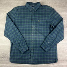 Men's Lacoste Green Blue Check