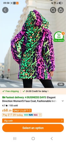 Worn twice neon faux fur - twice,