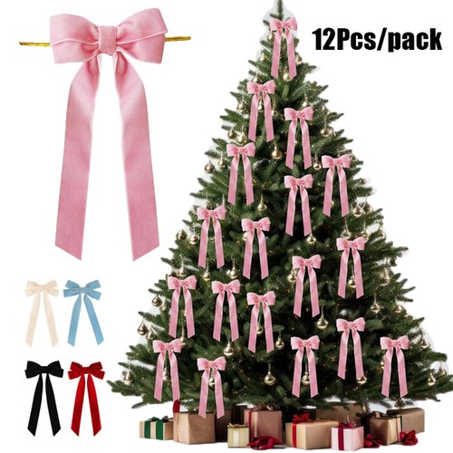 12pcs velvet bow - velvet, bows