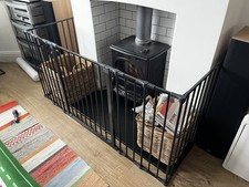 Safetots Black Multi Panel Fire Surround Baby Fire Guard Large Fireguard