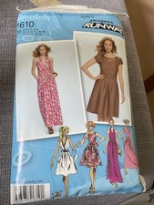 Simplicity 1610 4 Dress Patterns Inspired By Project Runway Size 4-12