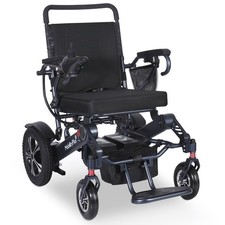 MobilityPlus+ Lightweight Electric Wheelchair Blue | Instant Folding, 24kg, 4mph