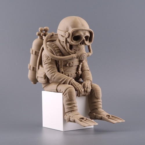 Scuba diver skeleton - scuba,