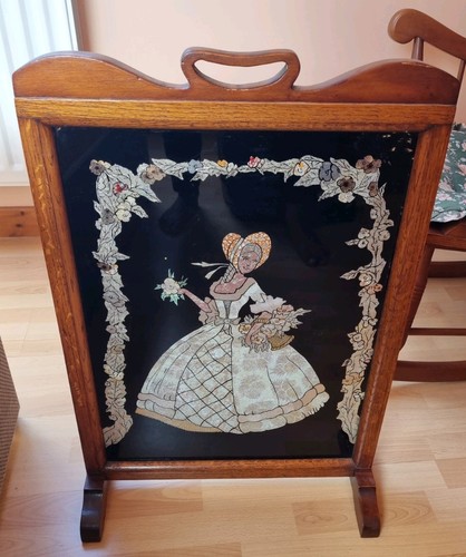 Crinoline lady wooden fire - crinoline,