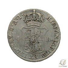 JOSEPH NAPOLEON - 1812 4 Reales, .812 Silver - from Spain