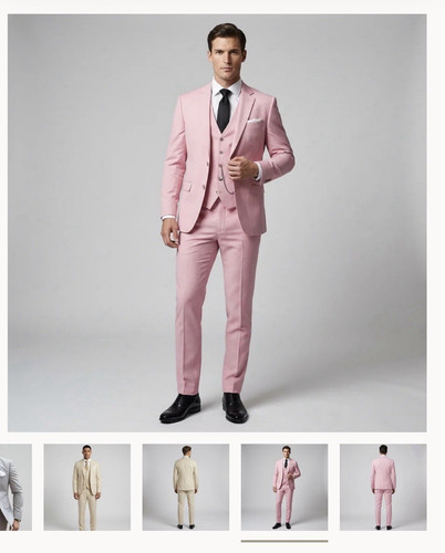 Men pink slim fit - men's, 3