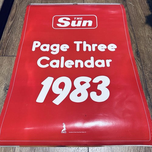 The sun page 1983 calendar - the,
