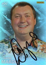 DARTS: WAYNE MARDLE SIGNED PDC PREMIER LEAGUE 2025 PANINI TRADING CARD+COA