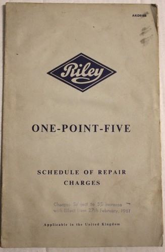 Original vintage riley one - original,