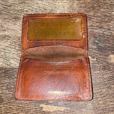 vintage genuine Distressed  Leather TRIUMPH made England driving license wallet