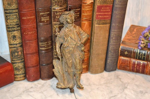 Antique french figural clock - figural,