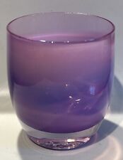 Glassy Baby Hyacinth Purple Pink Blue Lavender Glass Candle Holder Pre Trisk