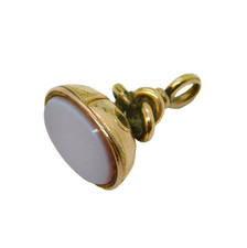 Georgian Gold Cased Sardonyx Agate Set Fob Seal Pendant Antique c1820