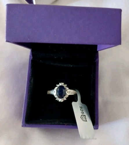 Ring size s - size, sapphire