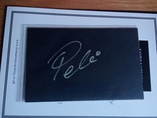 Pele Signature Autograph On